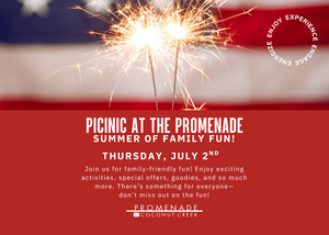 PROMENADE AT COCONUT CREEK TO HOST ‘PICNIC AT THE PROMENADE’