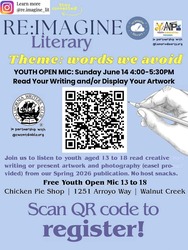 Re:Imagine Literary - Youth Open Mic June 14, 4-5:30