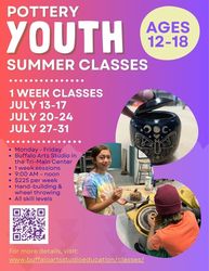 Youth Pottery Camp with Christina Riccio, July 13 – 17, July 20 – 24, July 27 – 31