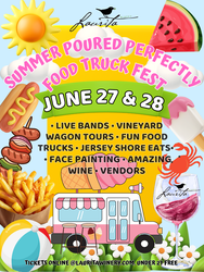 Summer Poured Perfectly Food Truck Festival at Laurita Winery June 27 & 28