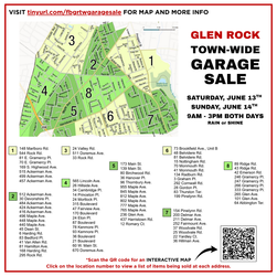 Glen Rock's Town-Wide Garage Sale - Saturday, June 13th and Sunday, June 14th