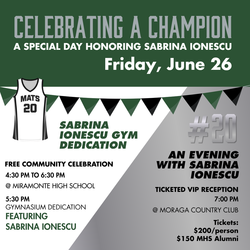 Celebrating a Champion: Honoring Sabrina Ionescu