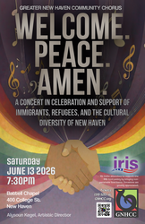 Welcome. Peace. Amen. A choral concert with GNHCC at Battell Chapel on Saturday, June 13, 2026, 7:30