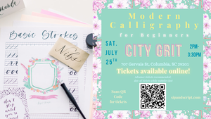 Modern Calligraphy for Beginners at City Grit