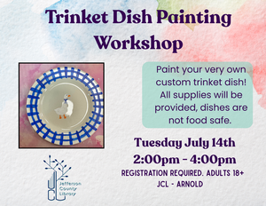 Trinket Dish Painting Workshop
