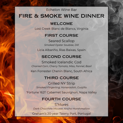 Fire & Smoke Wine Dinner