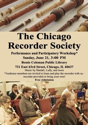 Chicago Recorder Society Performance and Participatory Workshop