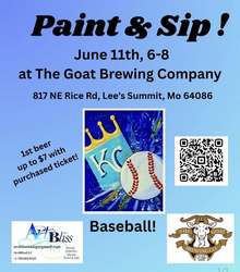 The Goat Brewing Company Paint & Sip Fundraiser for Jeremy