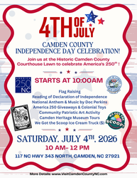 ⭐ Camden County Independence Day Celebration – America 250 ⭐