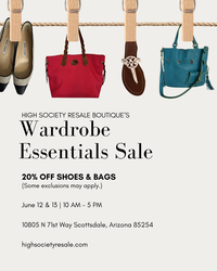 High Society Resale Boutique's Wardrobe Essentials Sale