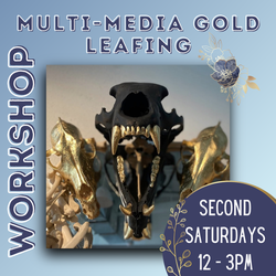 Multi-Media Gold Leafing workshop with Grace Hoppie