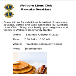 Wellborn Lions Club Pancake Breakfast
