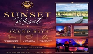 Sunset Reset: Poolside Full Moon Sound Bath