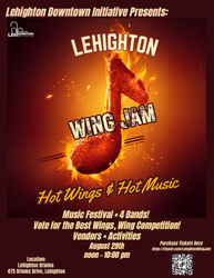 Lehighton Wing Jam • "Hot Wings & Hot Music" • hosted by the Lehighton Downtown Initiative