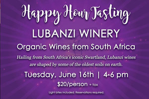 Happy Hour Tasting - Lubanzi Winery