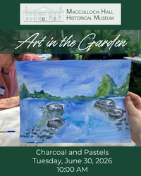 Art in the Garden - Charcoal and Pastel