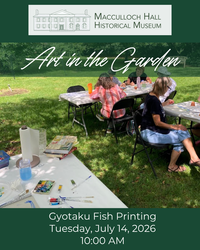 Art in the Garden  -  Gyotaku Fish Printing