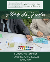 Art in the Garden  - Sunset Watercolor