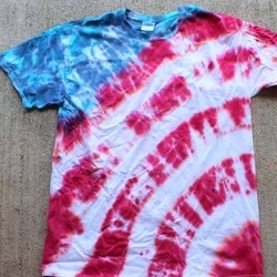 4th of July Patriotic Tye-dye T-shirt