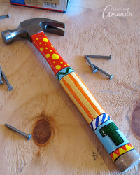 Make Dad a painted hammer for Fathers Day!