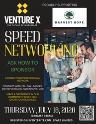 Venture X Speed Networking for a Cause supporting Harvest Hope