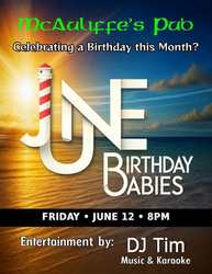 June Birthday Babies Party with Karaoke from DJ Tim
