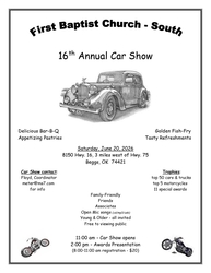 First Baptist Church-South 16th Annual Car Show
