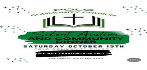 *Polo Community Church Dinner and Silent Auction