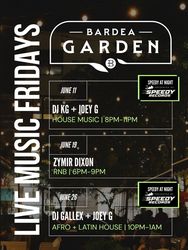 Live Music Fridays at Bardea Garden