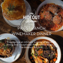 Priest Ranch Winemaker Dinner at The Hideout