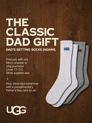 UGG Father’s Day Event: Celebrate Dad At Chicago Flagship