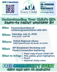 Understanding Your Child's IEP: Hands-On Parent Workshop #1