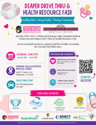 Free Diaper Drive-Thru & Family Health Resource Fair at Pomona Valley Hospital Medical Center