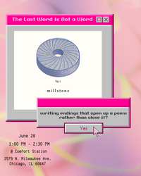 Poetry Workshop: The Last Word is Not a Word