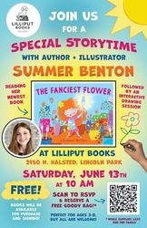 Story Time, "The Fanciest Flower" and Interactive Art Session