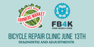 Bicycle Diagnostics and Adjustments at Peachtree Road Farmers Market