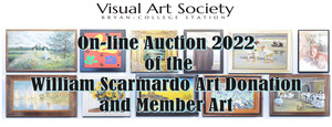 On-Line Art Auction Visual Art Society Bryan-College Station TX ends October 19 2022