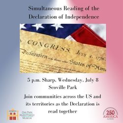 Simultaneous Reading of the Declaration of Independence