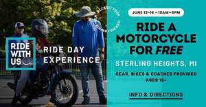 Learn to Safely Ride a Motorcycle for Free at Cycle Gear in Sterling Heights