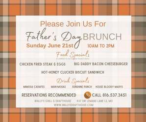 Father's Day Brunch @ Wally's!