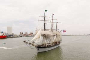 HISTORIC 1877 TALL SHIP ELISSA DEPARTS TEXAS FOR BOSTON