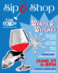 Cocoa Village Stars & Stripes Sip & Shop