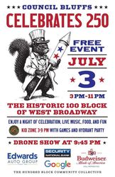 Council Bluffs Celebrates 250: Drone Show & Community Festival
