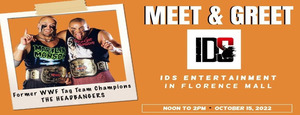 Meet and Greet: Former WWF Tag Team Champions The Headbangers on Saturday, October 15 in Florence