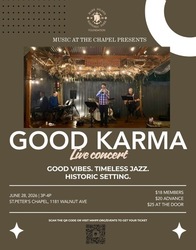 Music at the Chapel: A Jazzy Afternoon with Good Karma