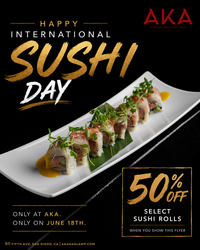 International Sushi Day at AKA