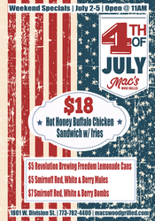 July 4th Weekend at Mac’s Wood Grilled