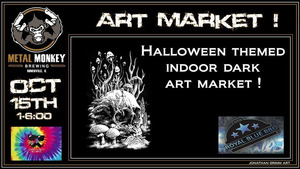 Metal Monkey Indoor Artisan Market HALLOWEEEN THEMED