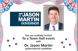 Town Hall Meeting with Dr. Jason Martin for Governor