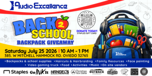 Audio Excellence Annual Back 2 School Backpack Giveaway